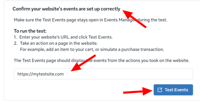 meta events manager test events 2
