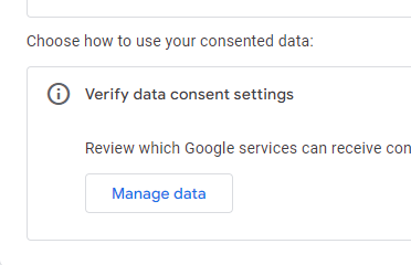 consent settings verification