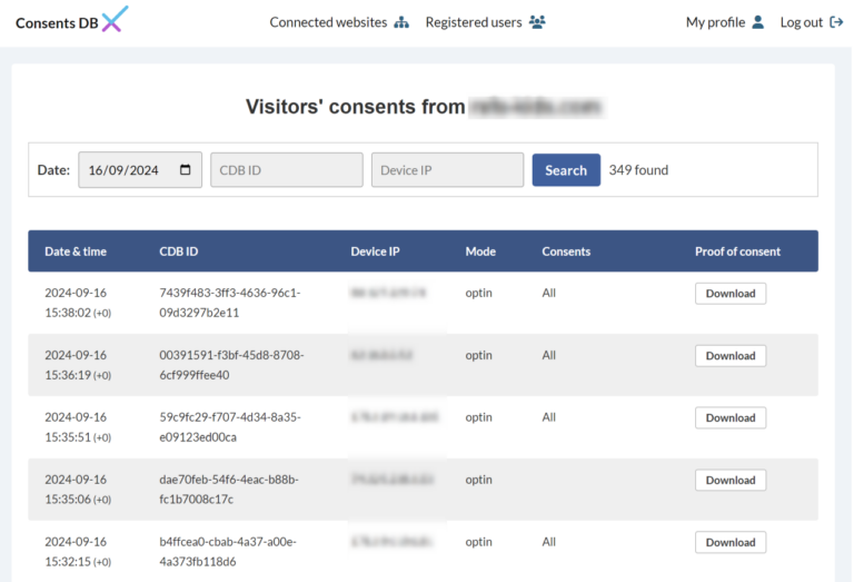 cdb list of consents 1