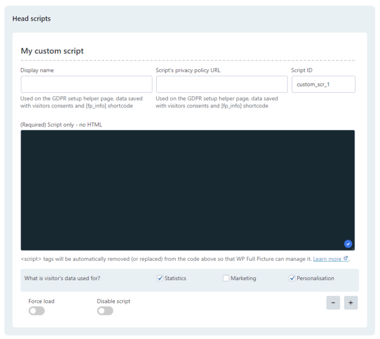 empty custom scripts module