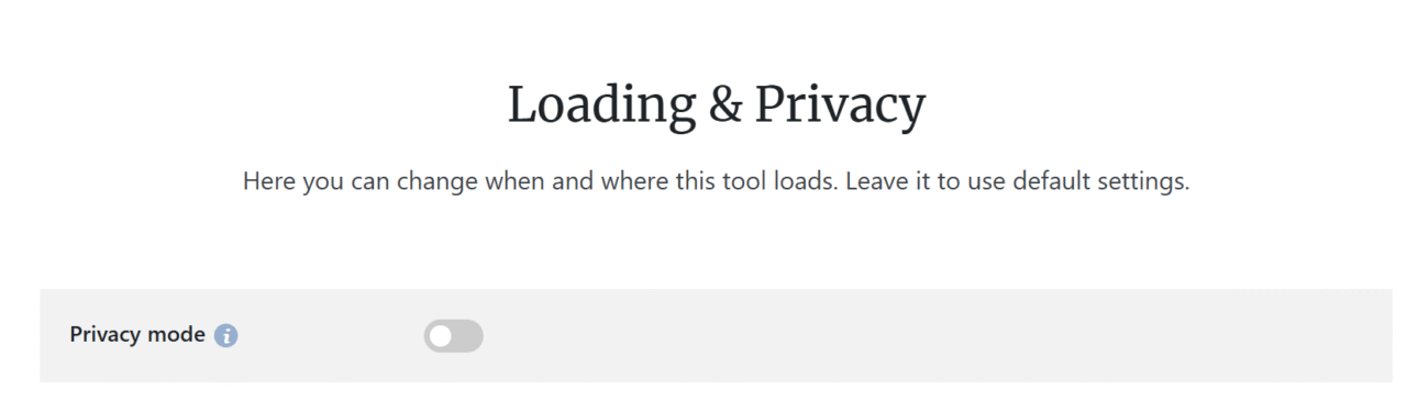 How to use Matomo in compliance with privacy laws 1 Matomo privacy mode switch