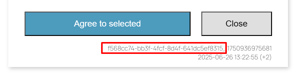 How to find visitors consents stored in emails 2 consent id in banner 2