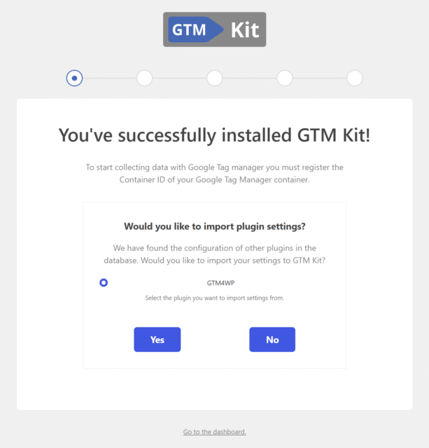 gtm kit initial setup