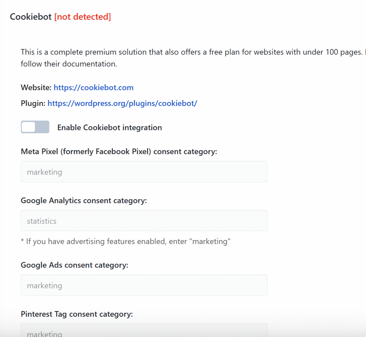 Is WP Full Picture a good alternative to PixelYourSite? Comparing free versions. 9 pys cookiebot settings